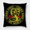 Cobra Kai No Mercy Throw Pillow Official Cobra Kai Merch