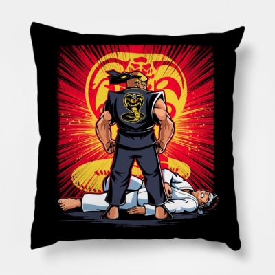 Raging Cobra Throw Pillow Official Cobra Kai Merch