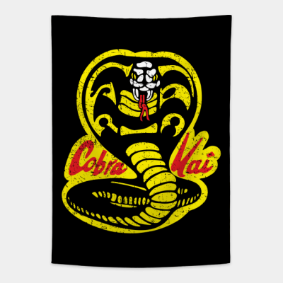 Cobra Kai Uniform Front And Back Tapestry Official Cobra Kai Merch