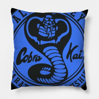 Cobra Kai All Valley Fun Art Gift Throw Pillow Official Cobra Kai Merch