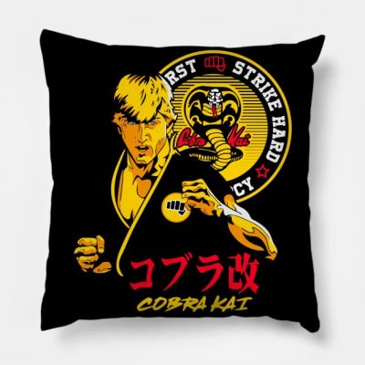 Cobra Kai Throw Pillow Official Cobra Kai Merch