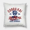 Cobra Karate Tournament Throw Pillow Official Cobra Kai Merch