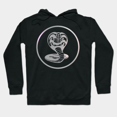 Cobra Logo Silver Hoodie Official Cobra Kai Merch