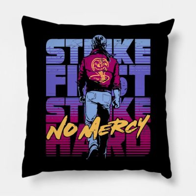 Cobra Kai No Mercy Throw Pillow Official Cobra Kai Merch