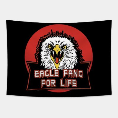 Cobra Kai Eagle Fang For Life Tapestry Official Cobra Kai Merch