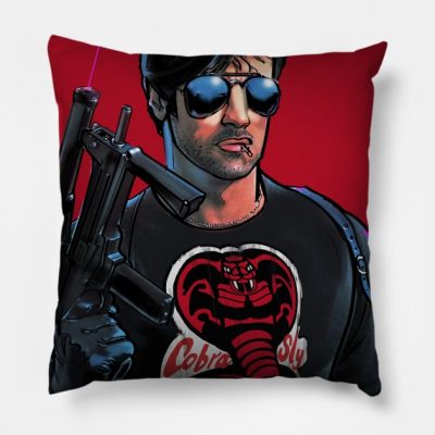 Cobra Sly Throw Pillow Official Cobra Kai Merch