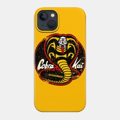 Cobra Kai Logo Distressed Phone Case Official Cobra Kai Merch