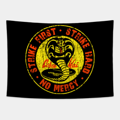 Cool Vintage Cobra Kai Tapestry Official Cobra Kai Merch