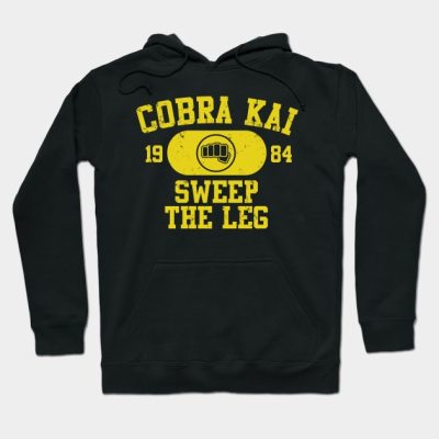 Cobra Kai Vintage Tee Fist Hoodie Official Cobra Kai Merch