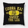 Cobra Kai Vintage Tee Cobra Throw Pillow Official Cobra Kai Merch