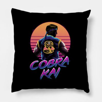 Rad Cobra Kai Throw Pillow Official Cobra Kai Merch