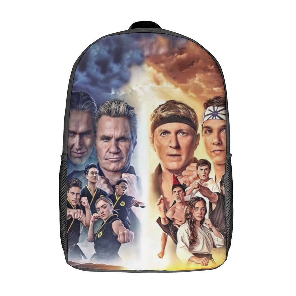 Cobra Kai Crack Backpack Teen Film Large Backpacks Polyester Leisure School Bags Hiking Designer Rucksack 2 - Cobra Kai Merch