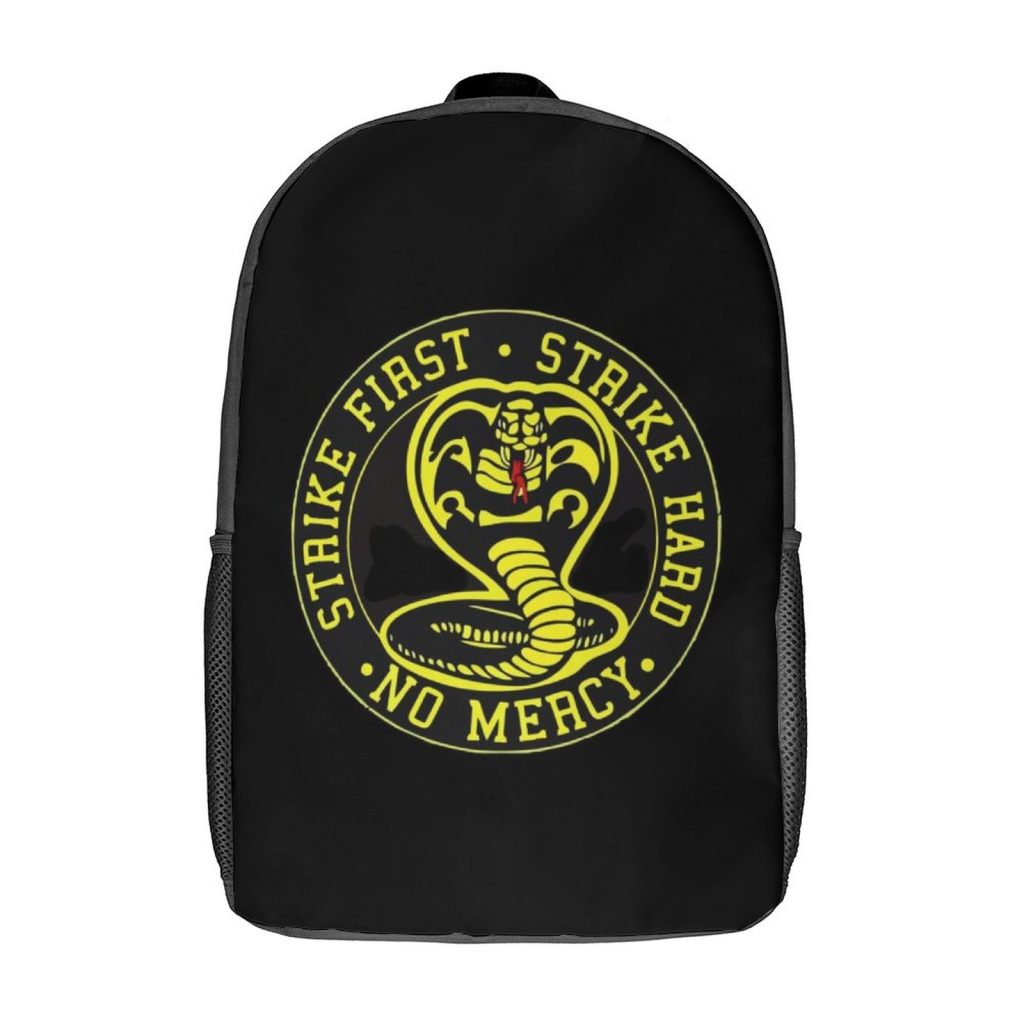 Cobra Kai Crack Backpack Teen Film Large Backpacks Polyester Leisure School Bags Hiking Designer Rucksack 3 - Cobra Kai Merch