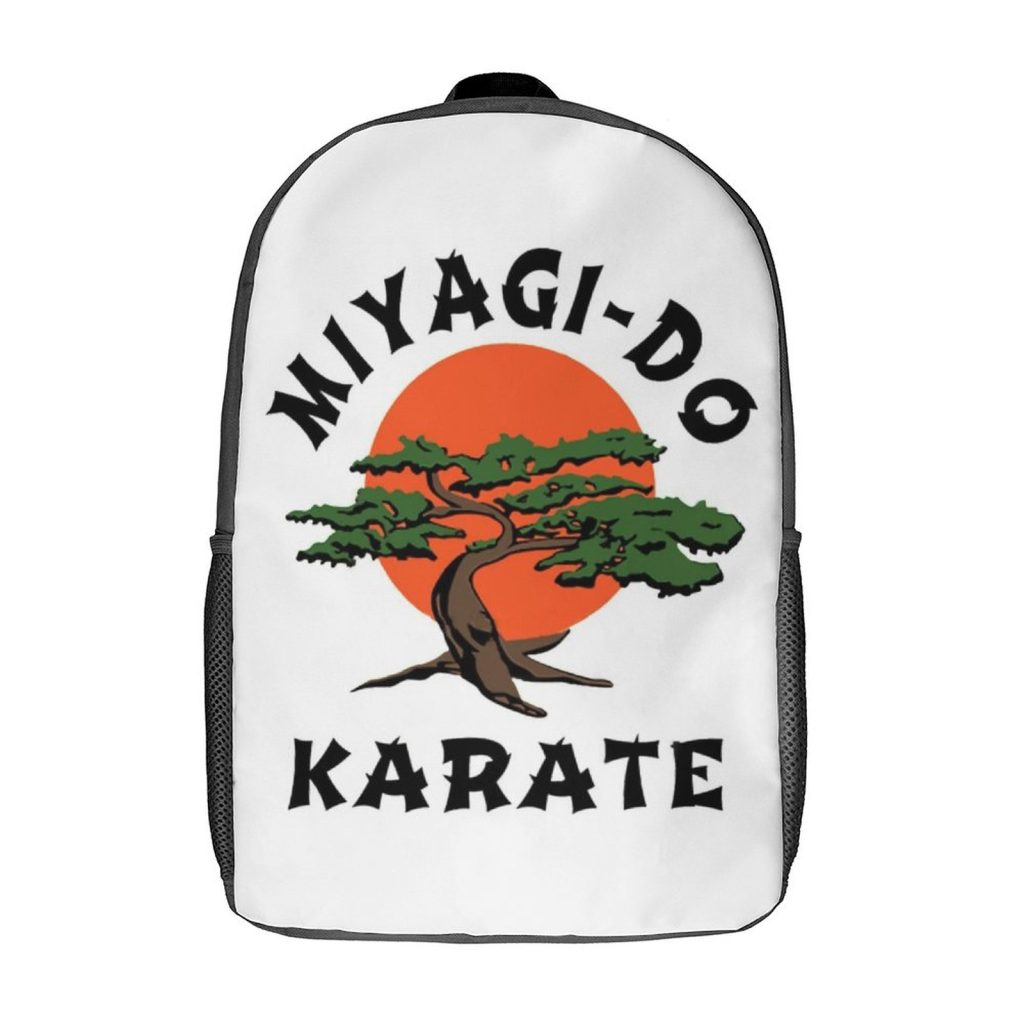 Cobra Kai Crack Backpack Teen Film Large Backpacks Polyester Leisure School Bags Hiking Designer Rucksack 4 - Cobra Kai Merch