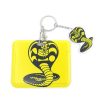 Cobra Kai Snake Snake Double sided transparent animation cartoon key chain creative phone peripheral ring pendant 2 - Cobra Kai Merch