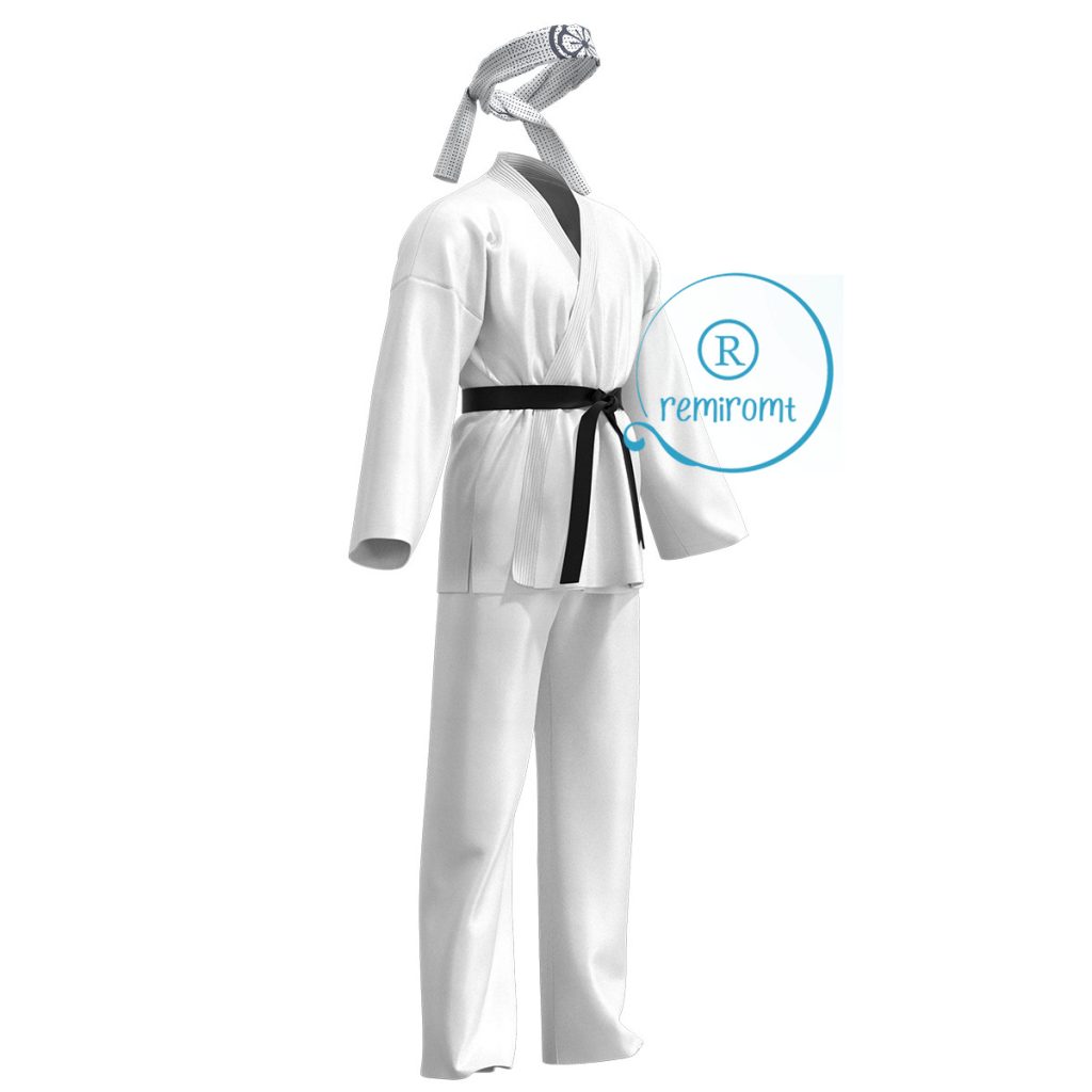 Cobra Kai The Karate Kid John Lawrence Black Suit Daniel LaRusso White Uniform Anime Cosplay Costume 2 - Cobra Kai Merch