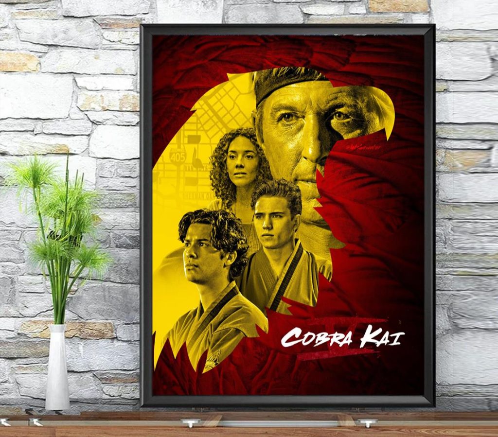 Cobra2BKai2BSeason2B52BPoster2BThe2BWar2BBetween2BRival2BDojos2BVintage 92vCZ - Cobra Kai Merch