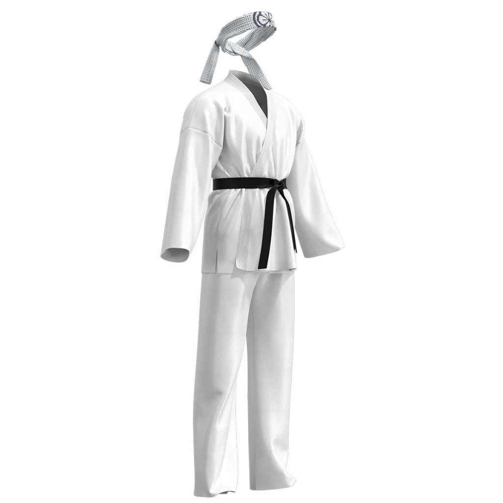 Karate Kid Cobra Kai Costume Kid Female Men Kimono Tory Nichols Daniel LaRusso Cosplay Uniform Headband 2 - Cobra Kai Merch