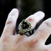 New Vintage 316L Stainless Steel Cobra Ring For Men Women Punk Biker Snake Rings Fashion Animals 3 - Cobra Kai Merch