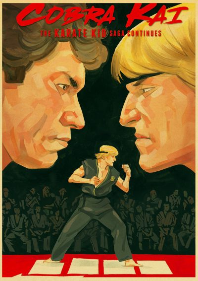 Wall Art Anime FCobra Kai Poster 5D DIY Diamond Painting Rhinestone Pictures Full Round Diamond Embroidery 10 - Cobra Kai Merch