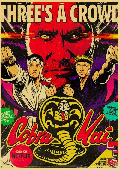 Wall Art Anime FCobra Kai Poster 5D DIY Diamond Painting Rhinestone Pictures Full Round Diamond Embroidery 11 - Cobra Kai Merch