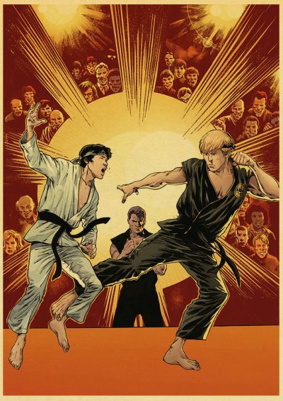 Wall Art Anime FCobra Kai Poster 5D DIY Diamond Painting Rhinestone Pictures Full Round Diamond Embroidery 12 - Cobra Kai Merch