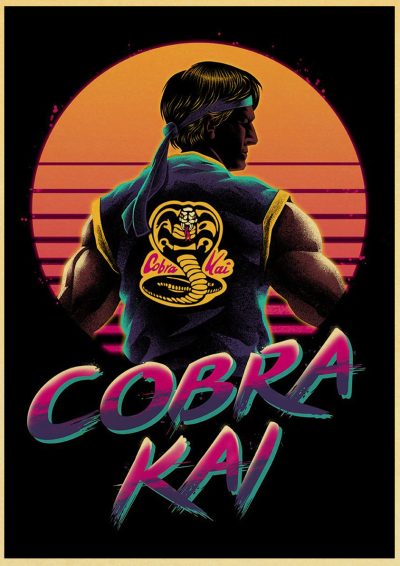 Wall Art Anime FCobra Kai Poster 5D DIY Diamond Painting Rhinestone Pictures Full Round Diamond Embroidery 7 - Cobra Kai Merch