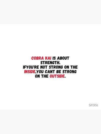 Cobra, Cobra Kai, Strong, Love Tapestry Official Cobra Kai Merch