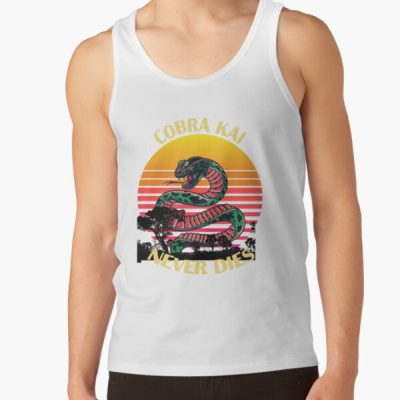 Cobra Kai Never Dies Vintage Tank Top Official Cobra Kai Merch