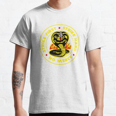 Cobra Kai Strike First - Strike Hard T-Shirt Official Cobra Kai Merch