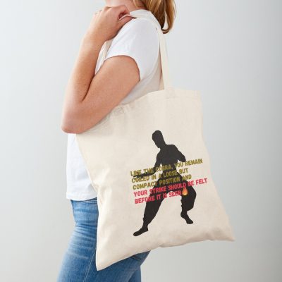 Bruce Lee, Cobra, Fire Tote Bag Official Cobra Kai Merch