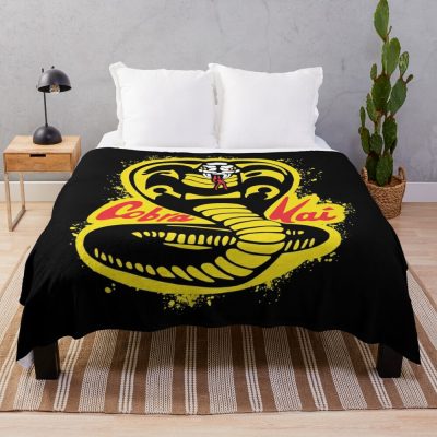 Cobra Kai Throw Blanket Official Cobra Kai Merch