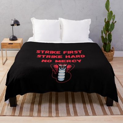 Cobra Kai Quote, Cobra Throw Blanket Official Cobra Kai Merch