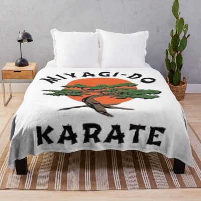 Cobra Kai Miyagi Do Throw Blanket Official Cobra Kai Merch