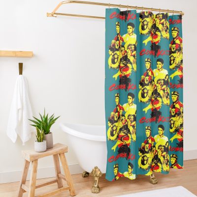 Retro Cobra Kai - Cobra Kai Shower Curtain Official Cobra Kai Merch