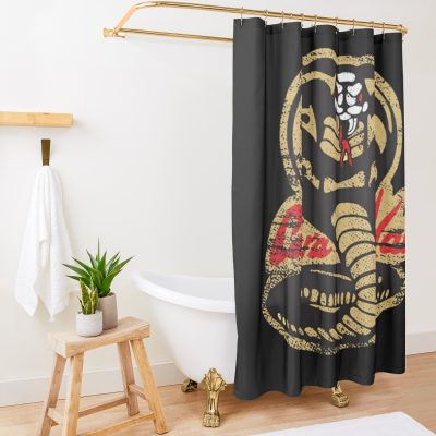 Cobra Kai - Kai Vintage Shower Curtain Official Cobra Kai Merch