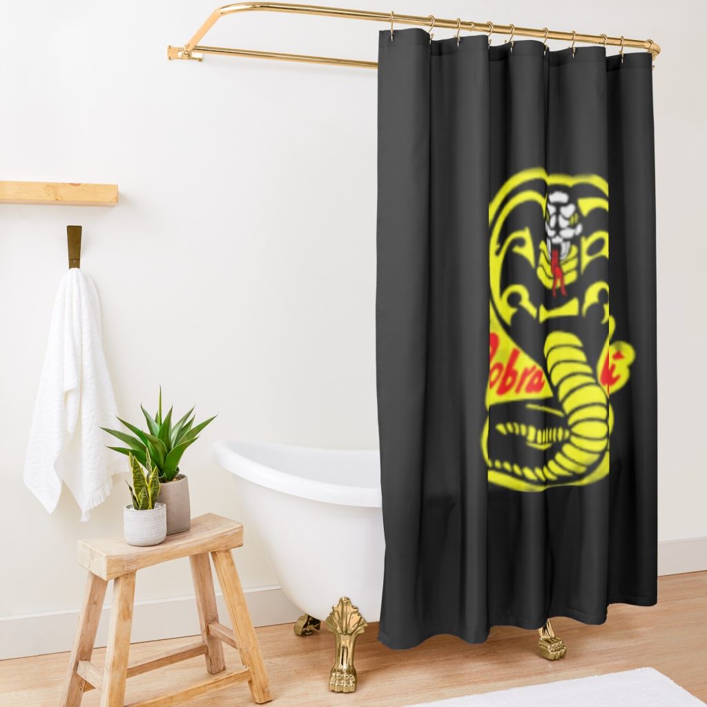 Shower Curtain Official Cobra Kai Merch