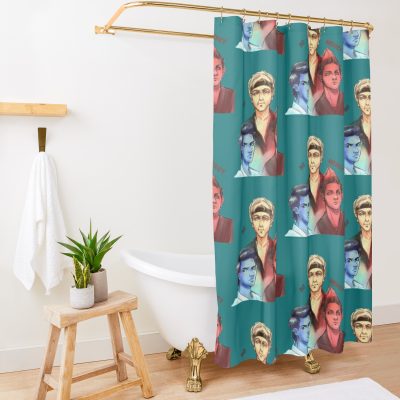 Cobra Kai, Team, Power, No Mercy Shower Curtain Official Cobra Kai Merch