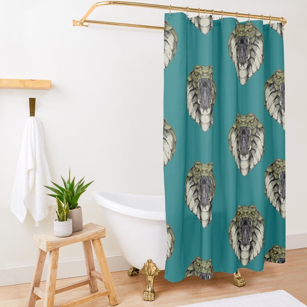 Cobra Shower Curtain Official Cobra Kai Merch