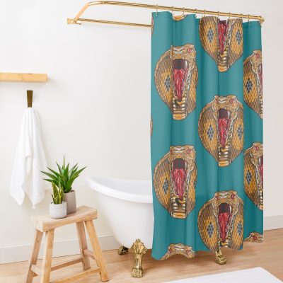 King Cobra Shower Curtain Official Cobra Kai Merch