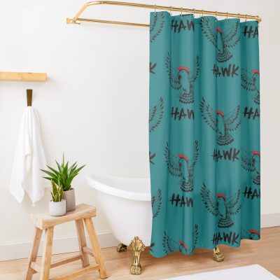 Cobra Kai Hawk1 Shower Curtain Official Cobra Kai Merch