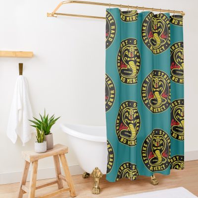 Cobra Kai New Season Shower Curtain Official Cobra Kai Merch