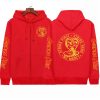 Hot Cobra Kai Print Zipper Coat Hoodie Cool Denji Casual Hip Hop Pullover Top 3 - Cobra Kai Merch