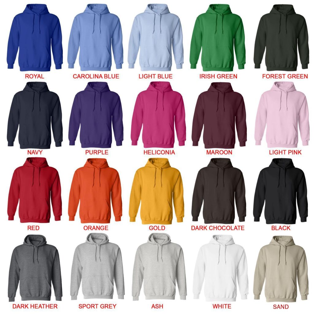 hoodie color chart - Cobra Kai Merch