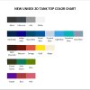 tank top color chart - Cobra Kai Merch